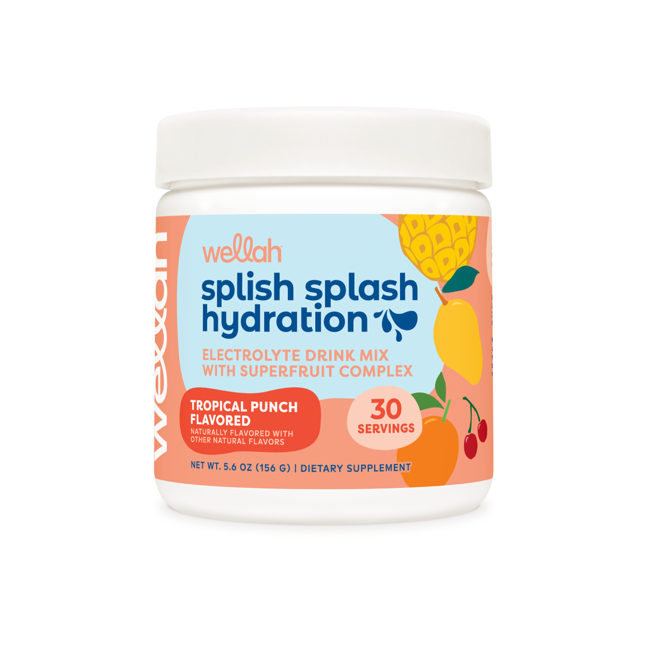 Tropical punch flavored hydration with electrolytes