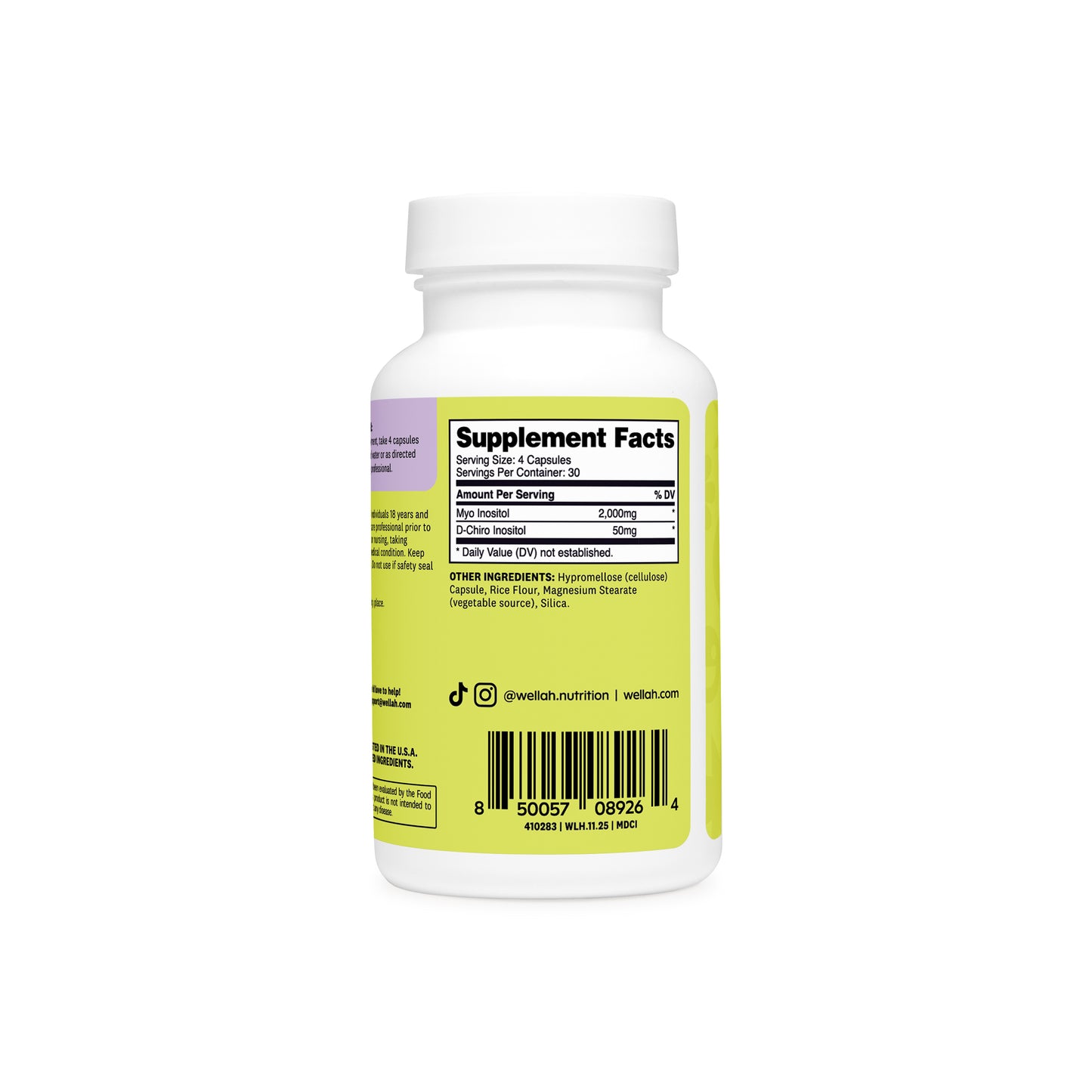 Myo + D-Chiro Inositol Capsules | 30 Servings
