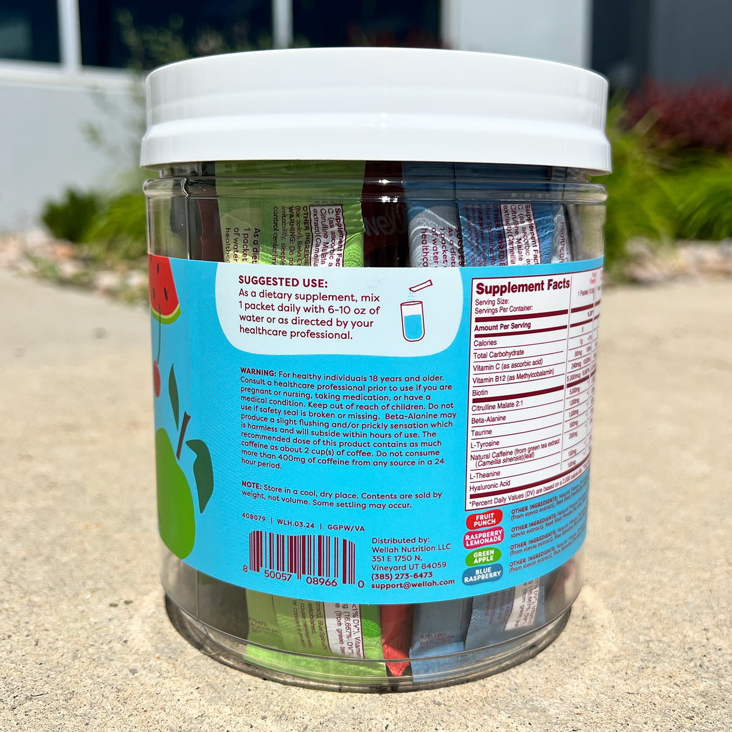 Pre-workout variety stick packs suggested use