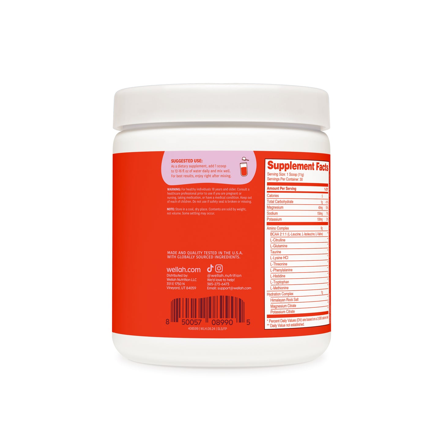 Fruit punch BCAAs suggested use