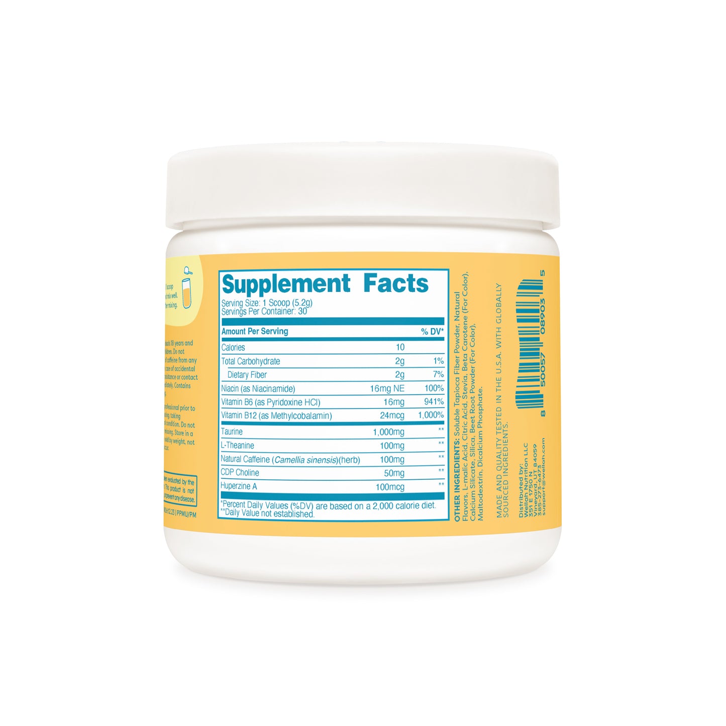 Peach mango perfect pick-me-up supplement facts