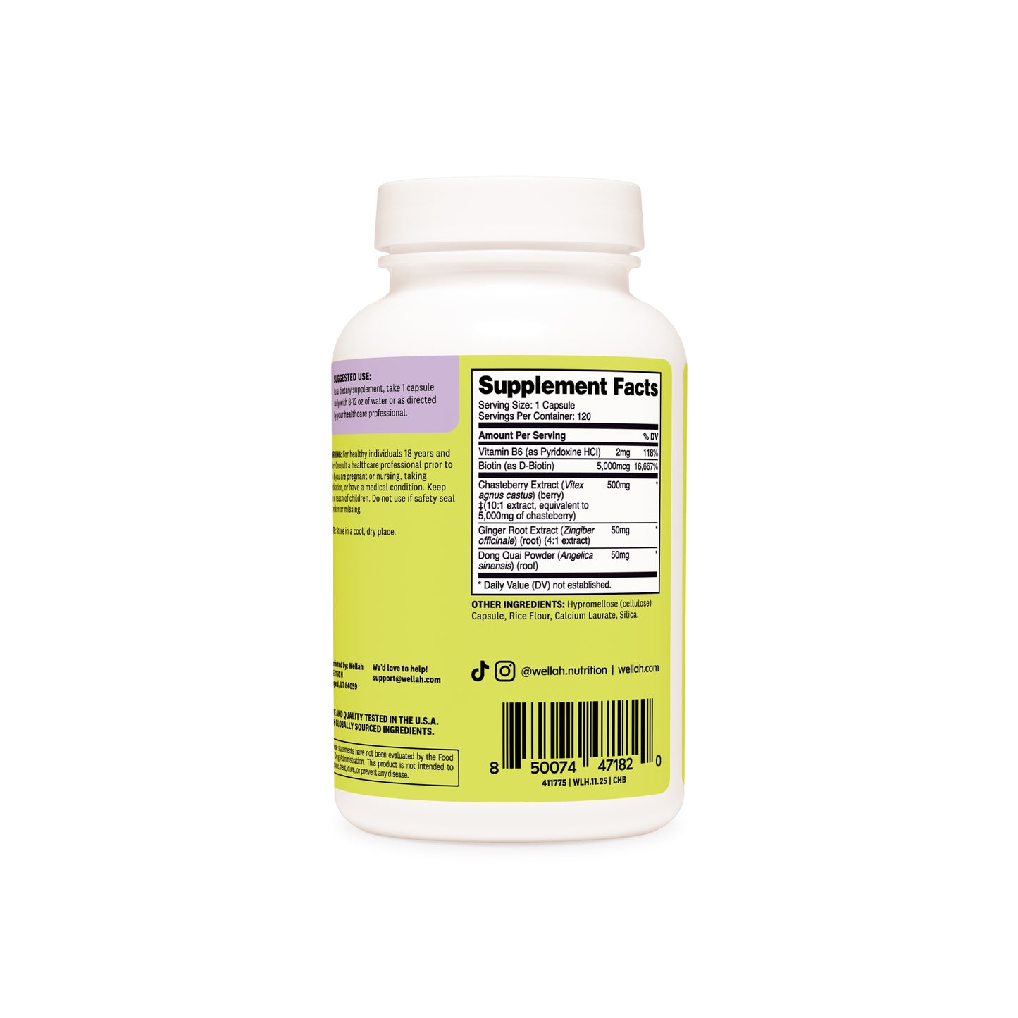 Chasteberry Capsules | 120 Servings