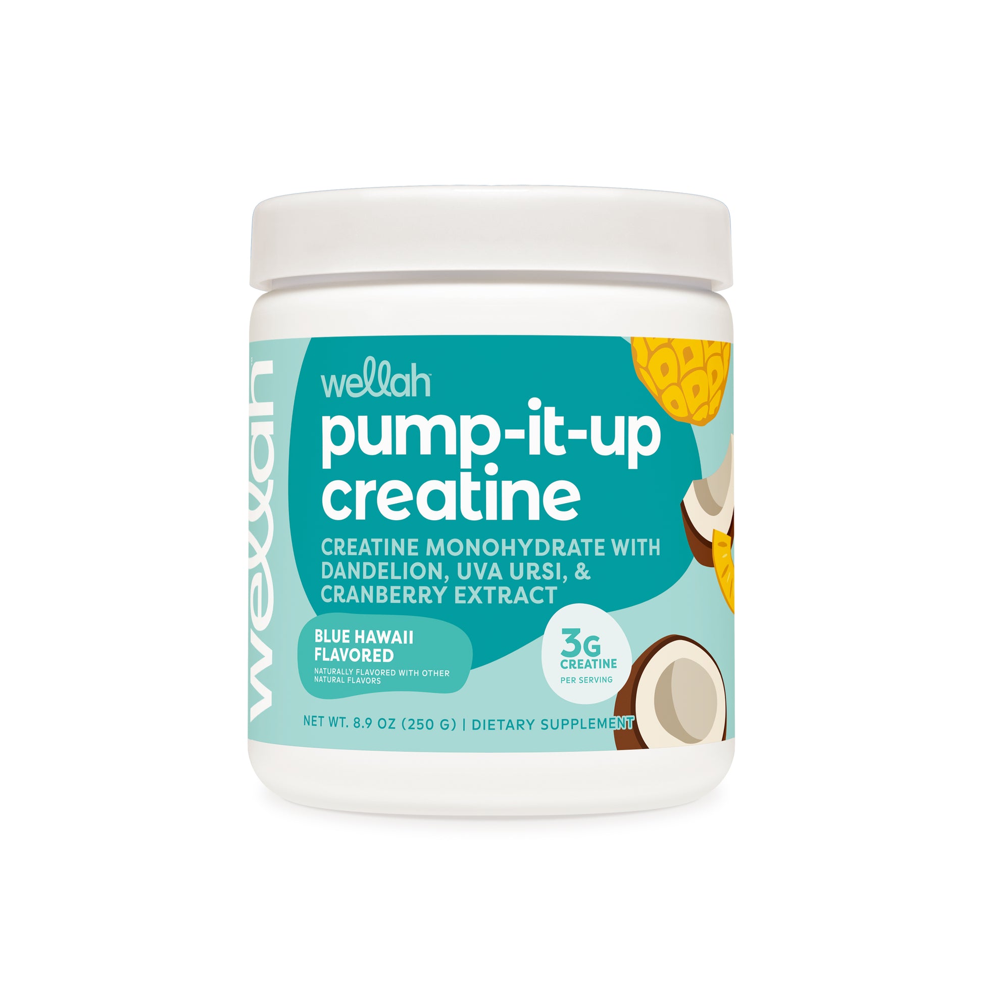 Blue Hawaii flavored creatine for women