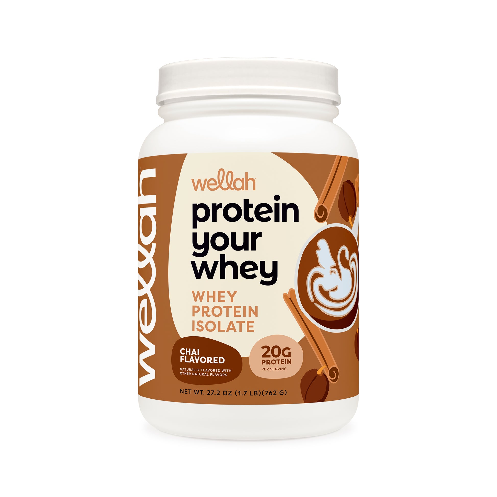Chai flavored whey protein isolate for women