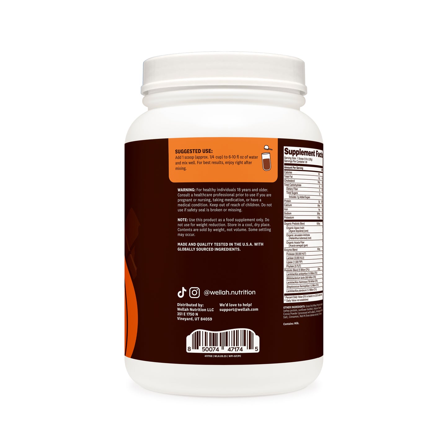Grass-Fed Whey Protein + Pre & Probiotics | 30 Servings