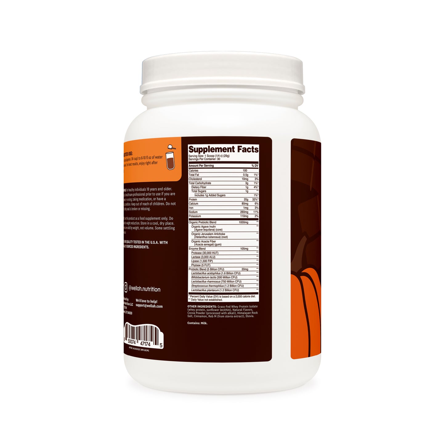 Grass-Fed Whey Protein + Pre & Probiotics | 30 Servings