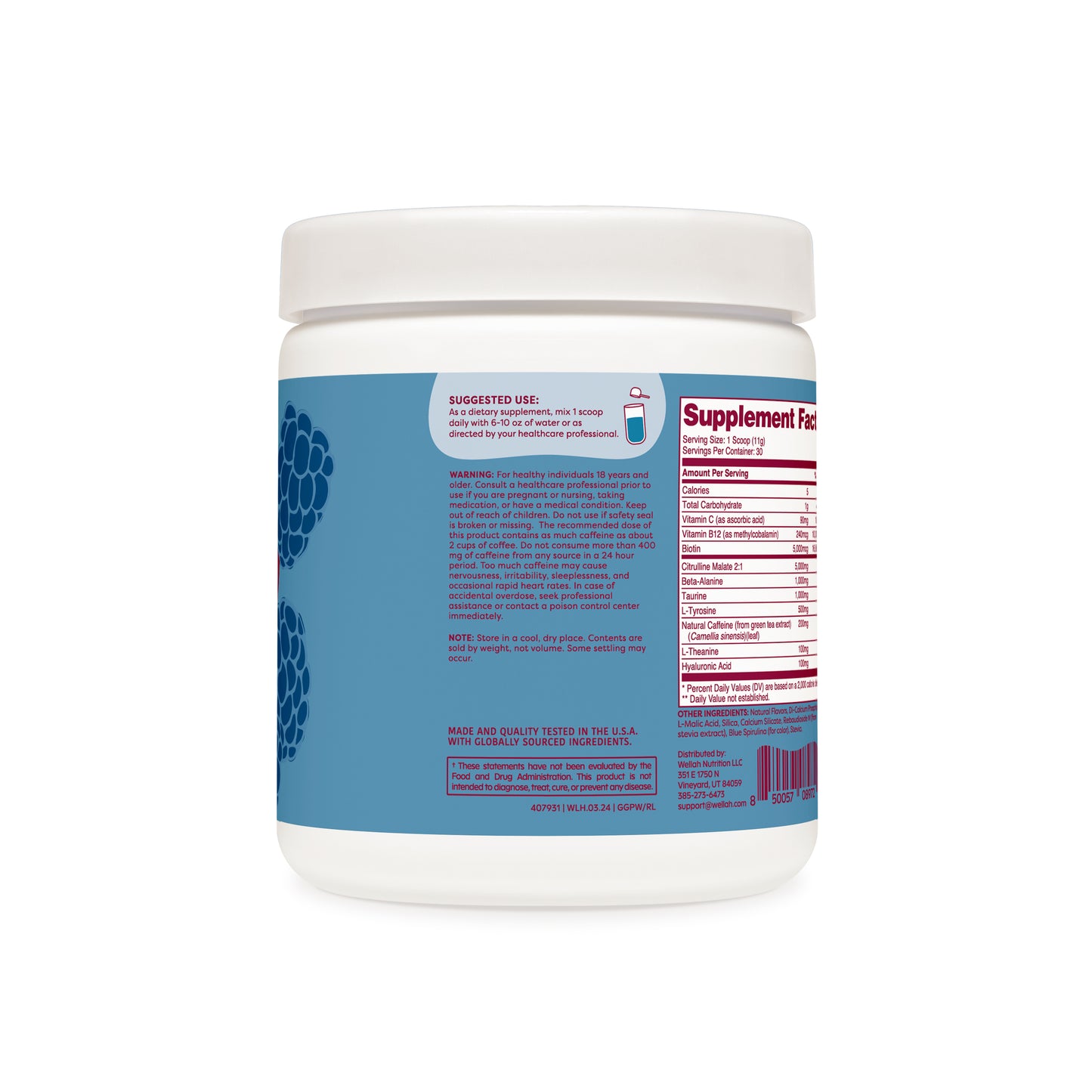 Blue raspberry pre-workout suggested use