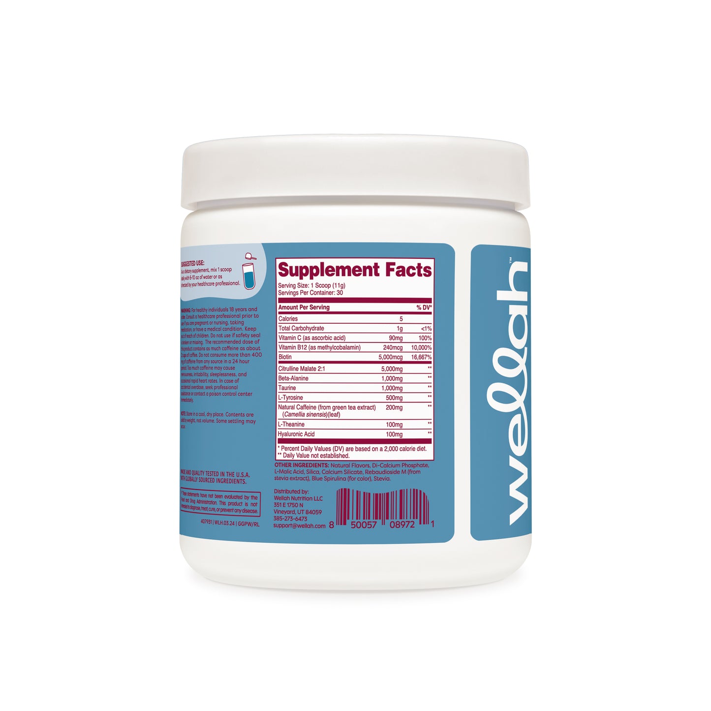 Blue raspberry pre-workout supplement facts