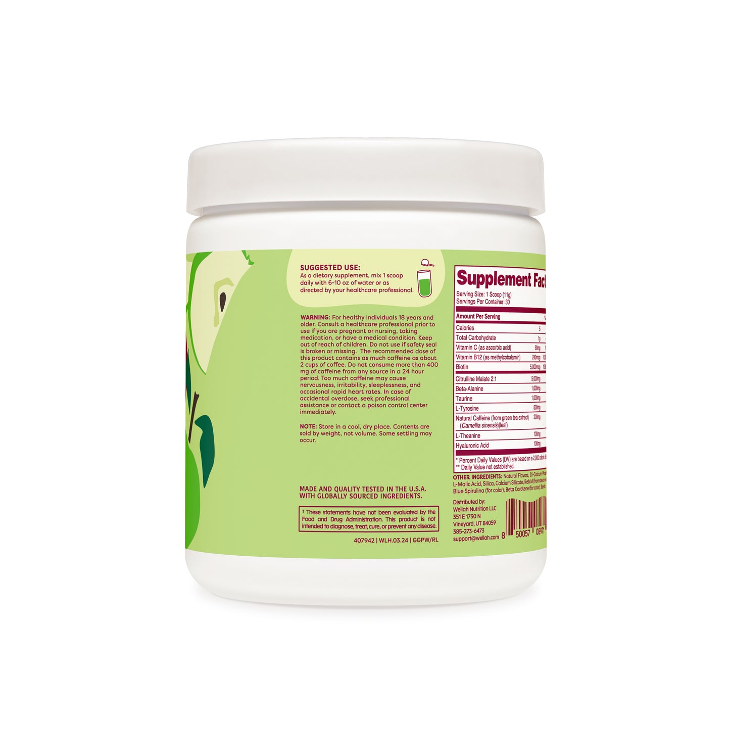 Green apple pre-workout suggested use