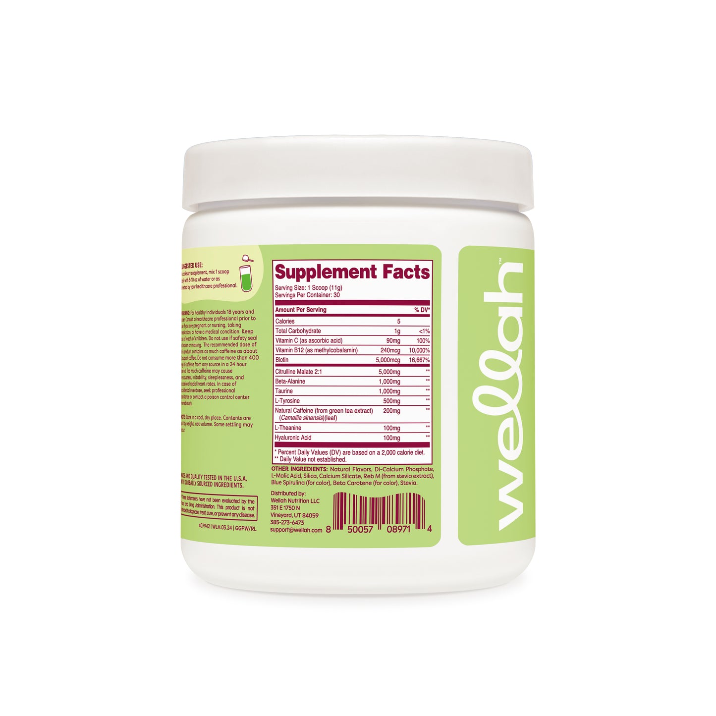 Green apple pre-workout supplement facts