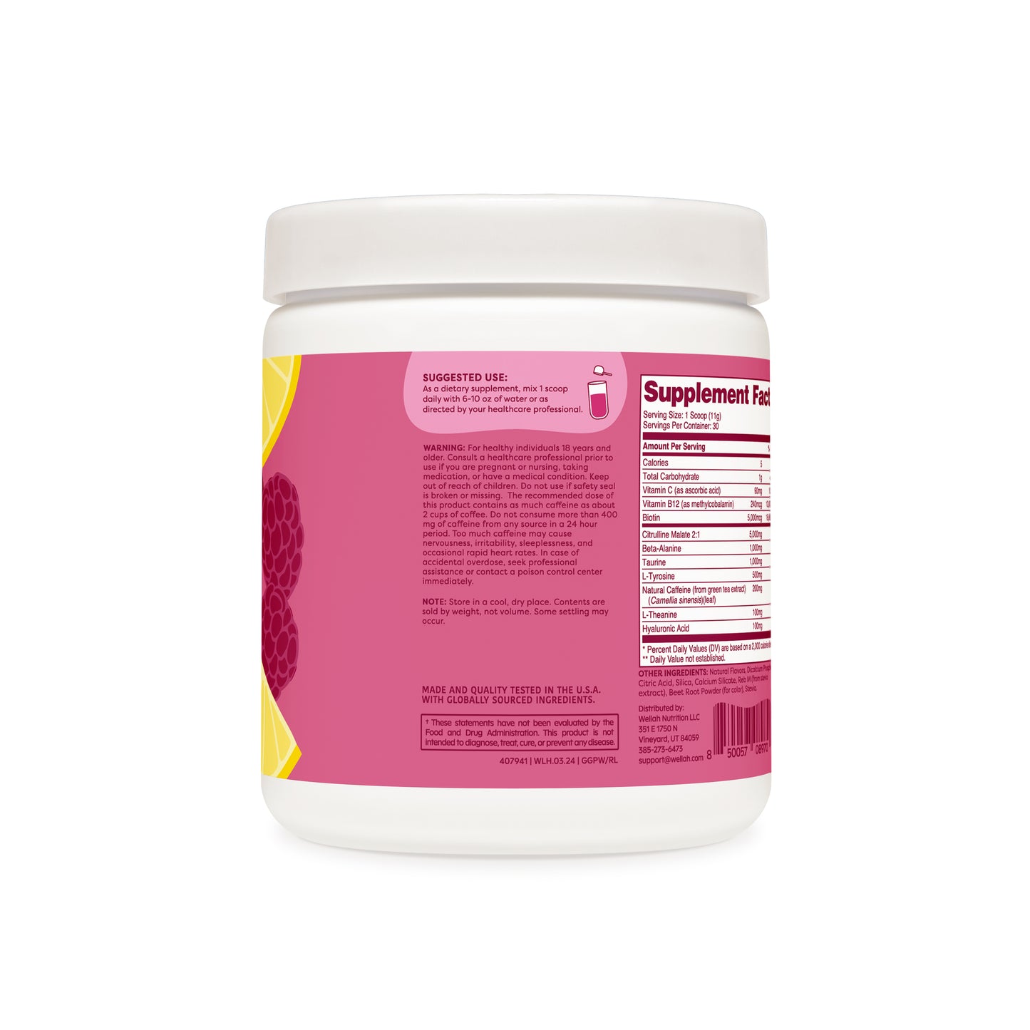 Raspberry lemonade pre-workout suggested use