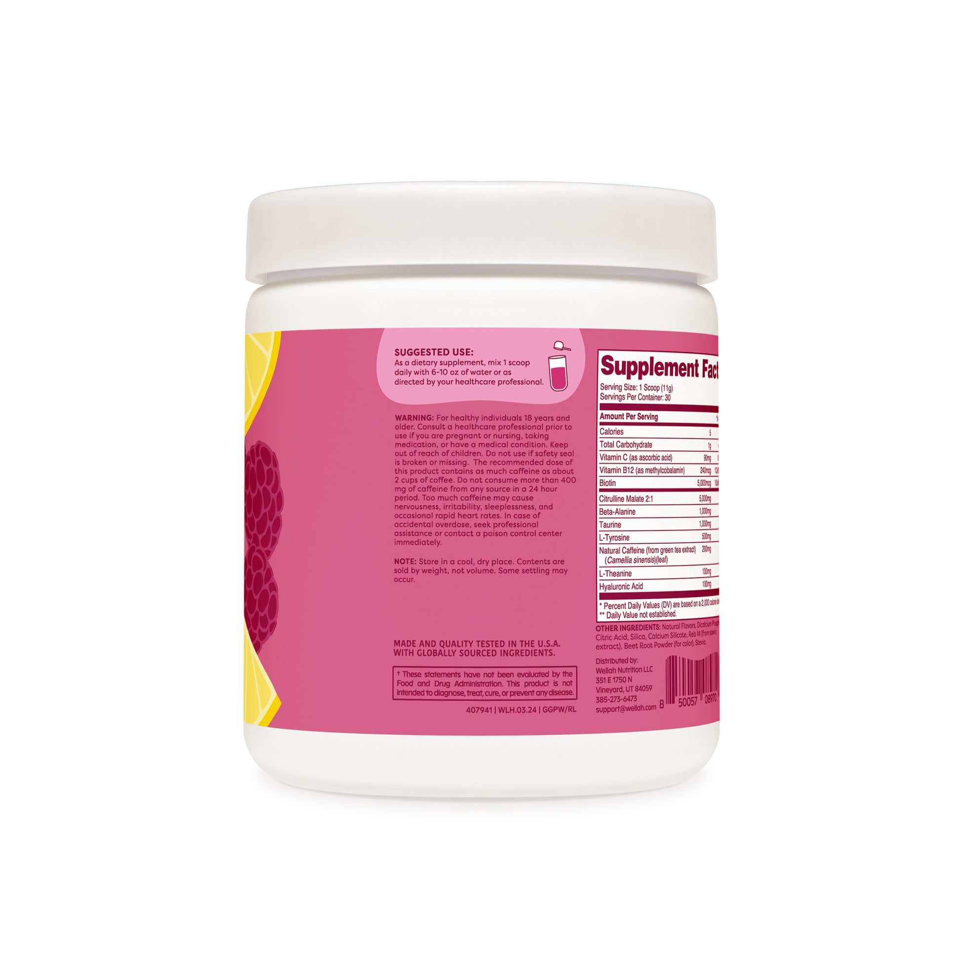 Raspberry lemonade pre-workout suggested use