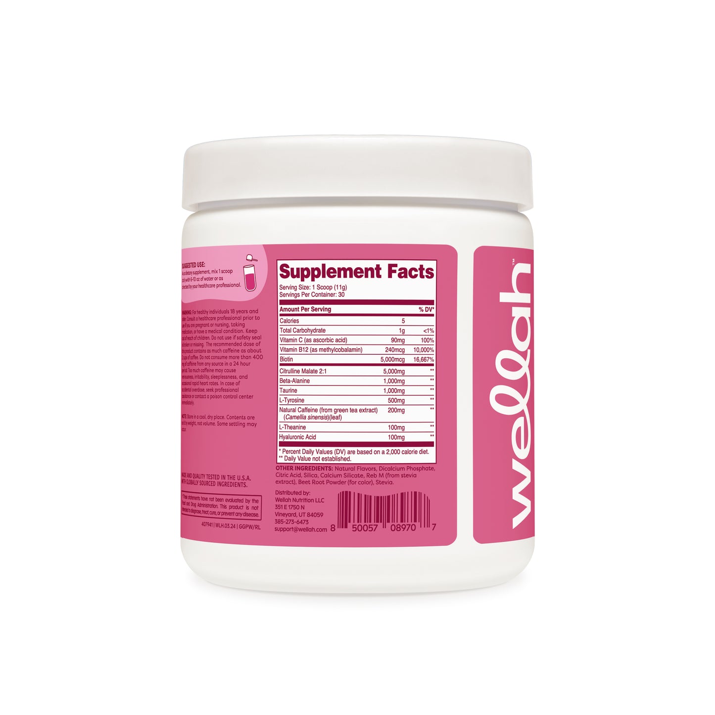 Raspberry lemonade pre-workout supplement facts