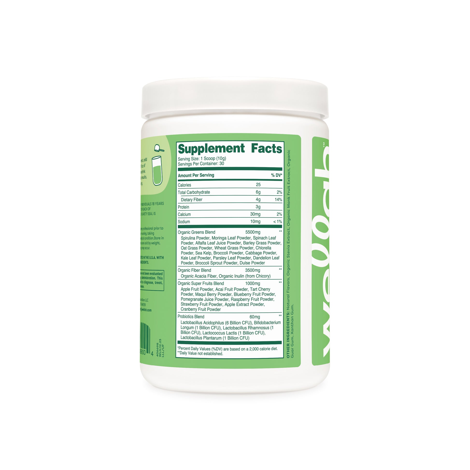 Original greens supplement facts