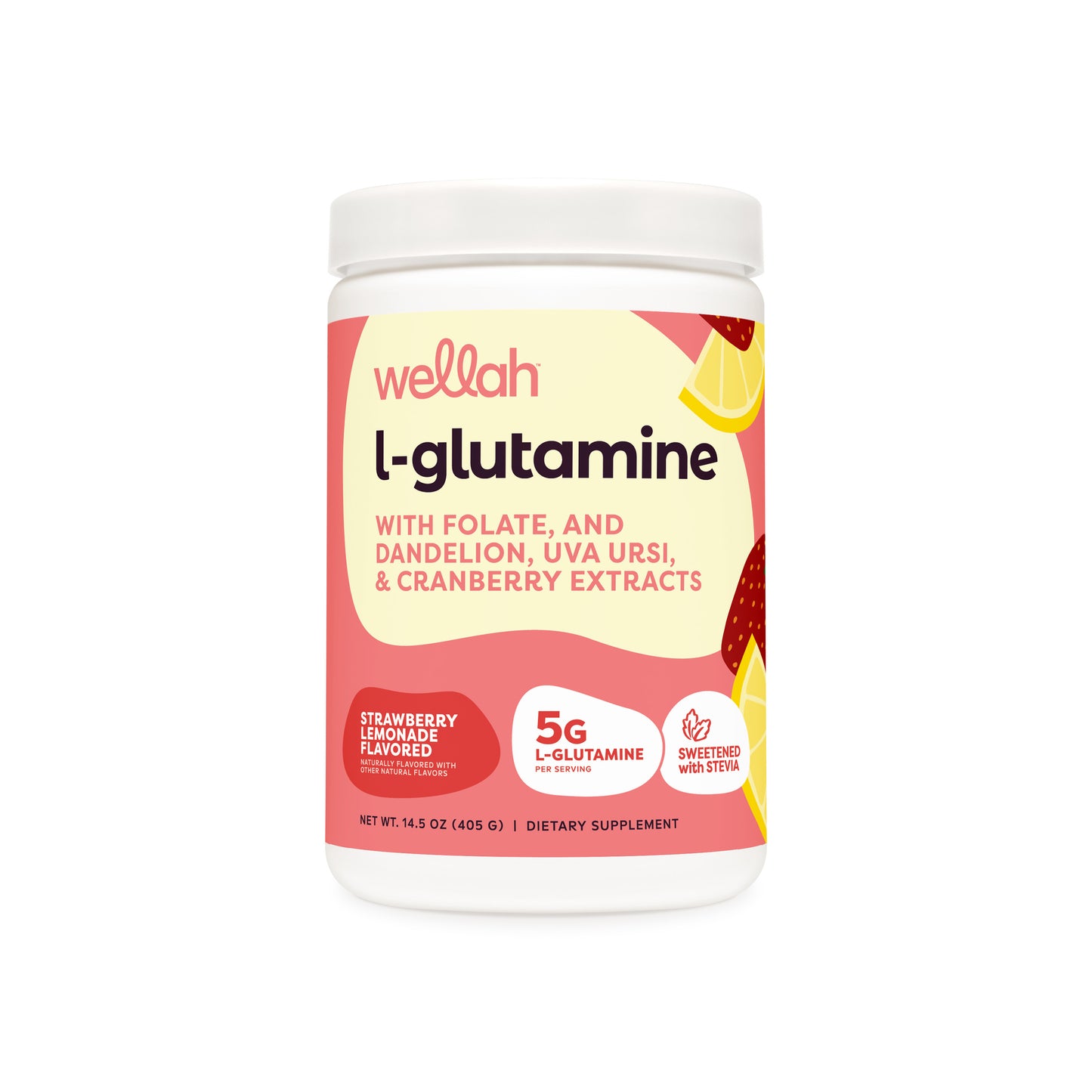 Strawberry lemonade flavored L-Glutamine for women
