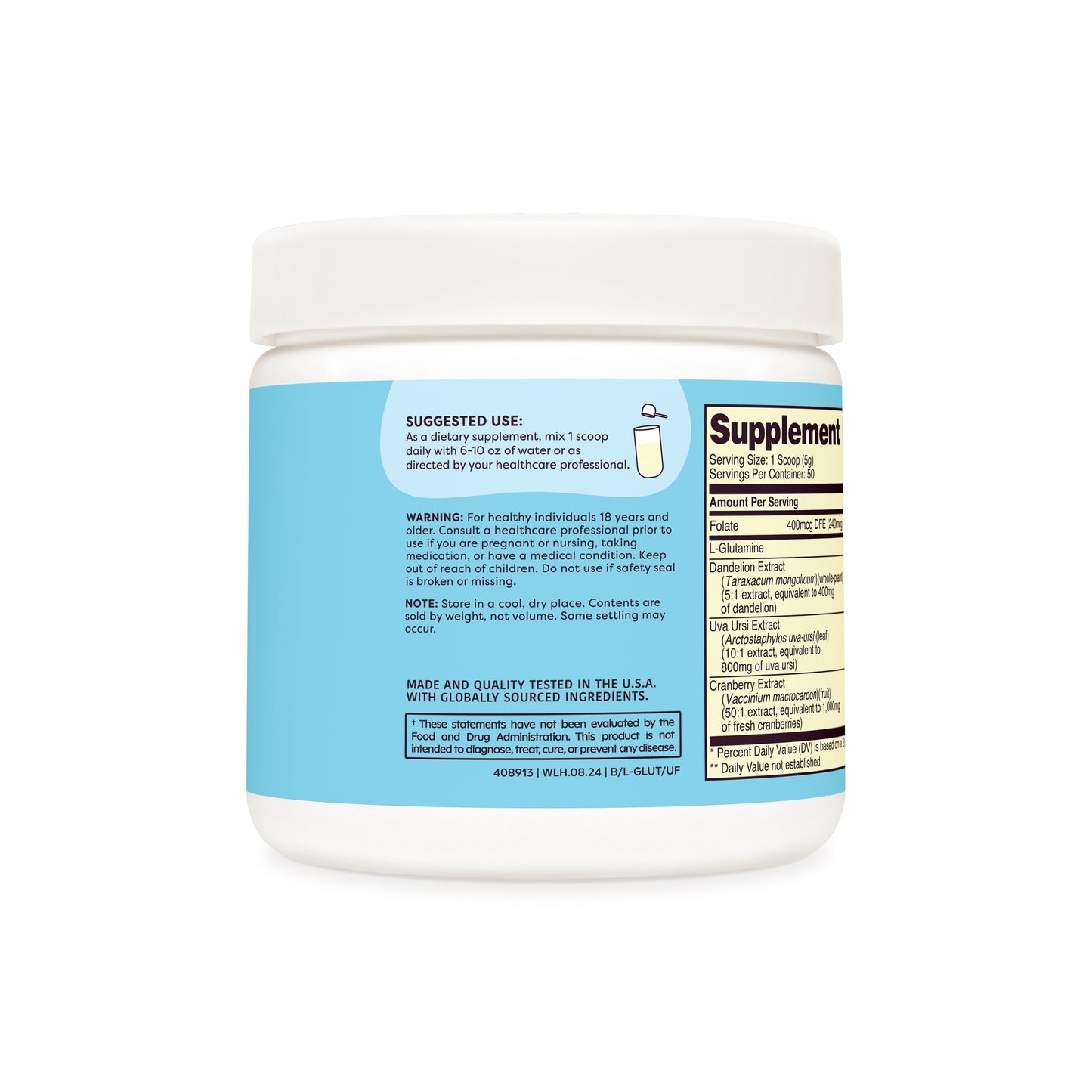 Unflavored L-Glutamine suggested use