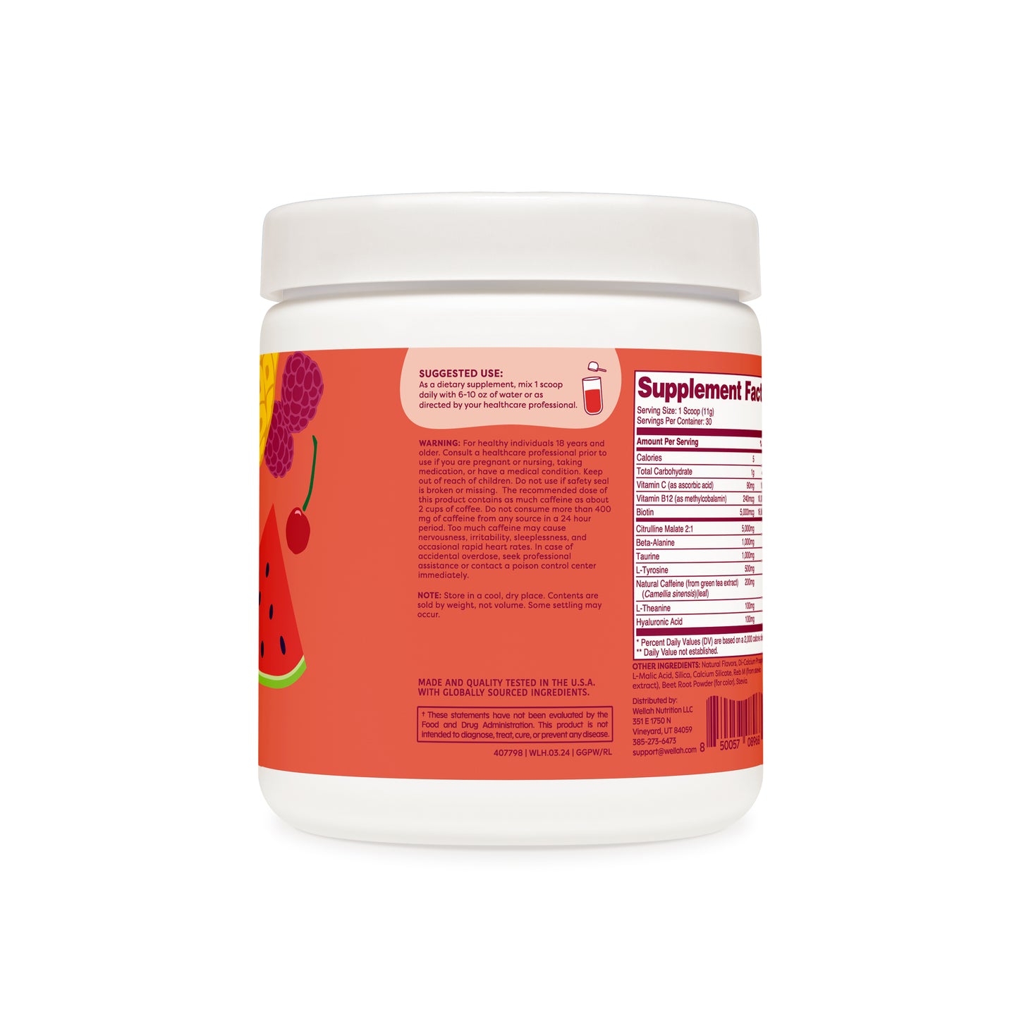 Fruit punch pre-workout suggested use