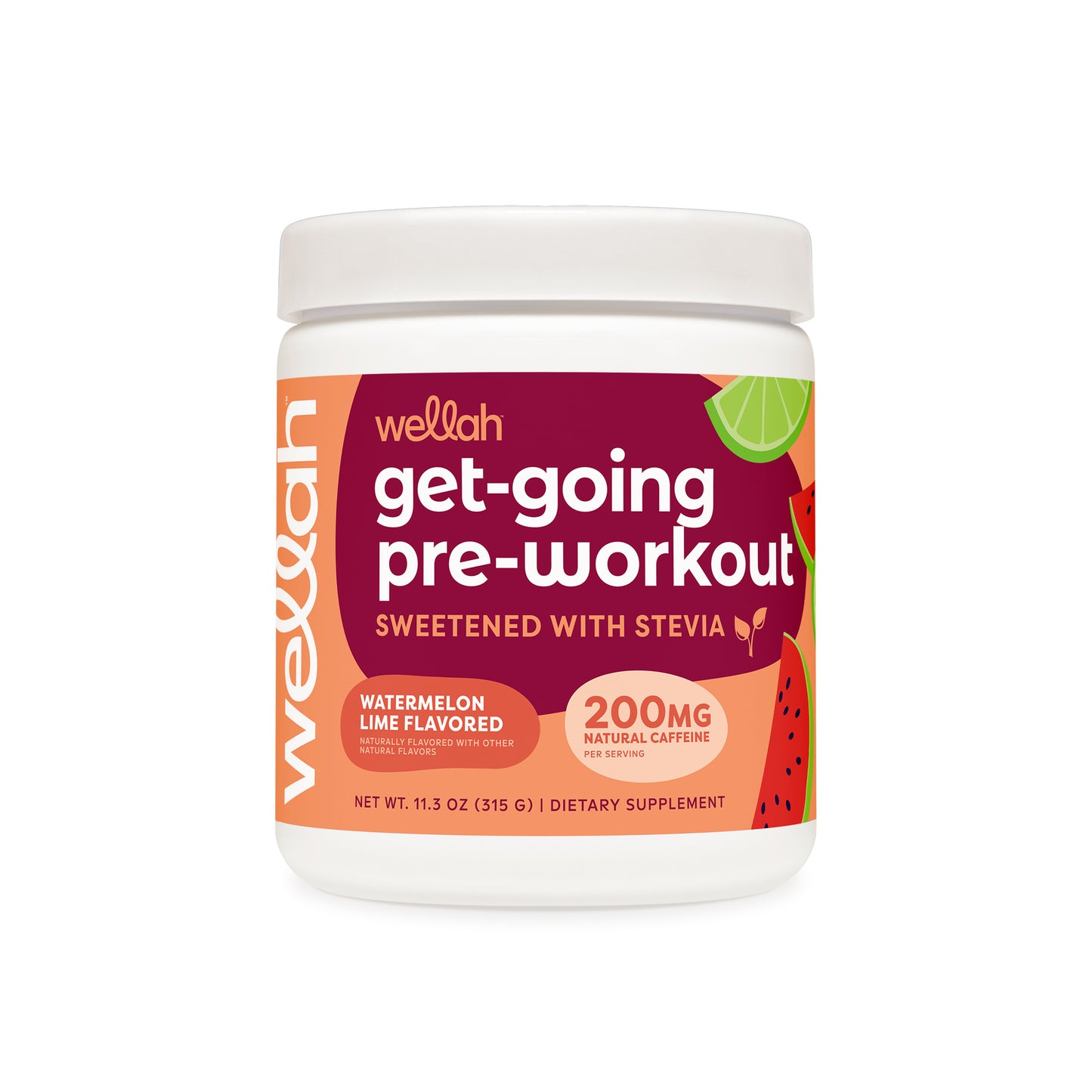 Watermelon lime flavored pre-workout for women