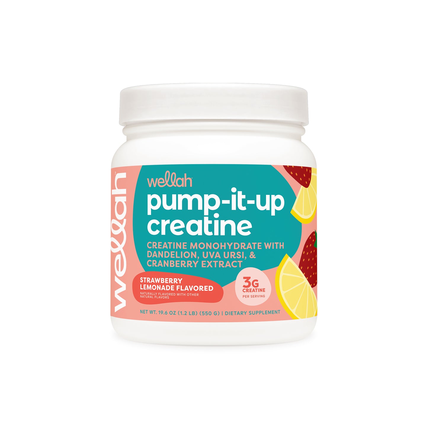 Strawberry lemonade flavored creatine for women