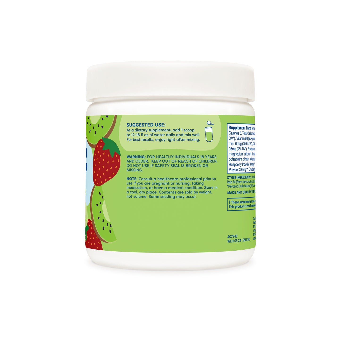 Strawberry kiwi hydration suggested use