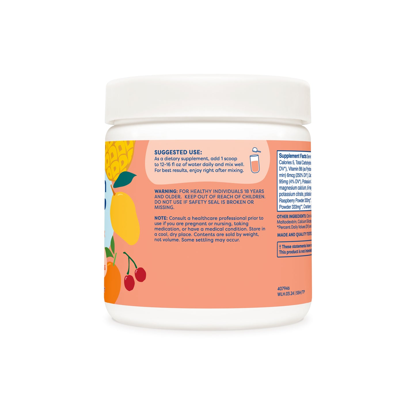 Tropical punch hydration suggested use