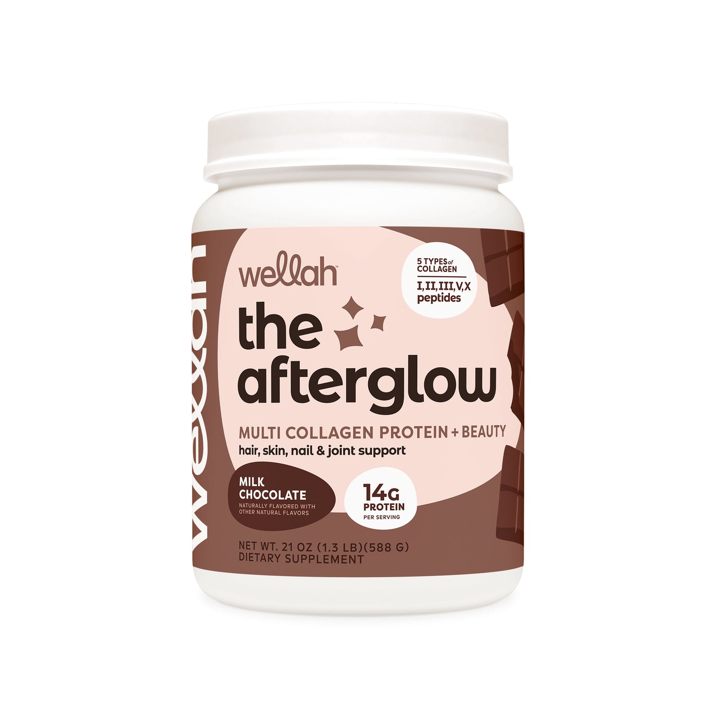 Milk chocolate flavored collagen for women
