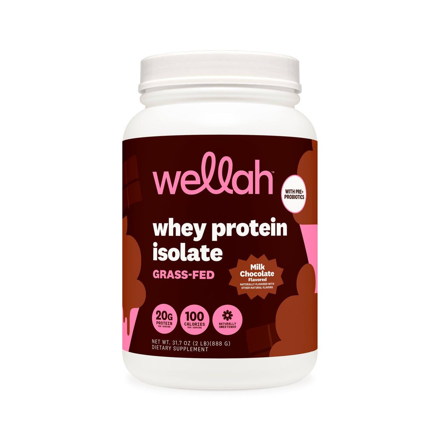 Grass-Fed Whey Protein + Pre & Probiotics | 30 Servings
