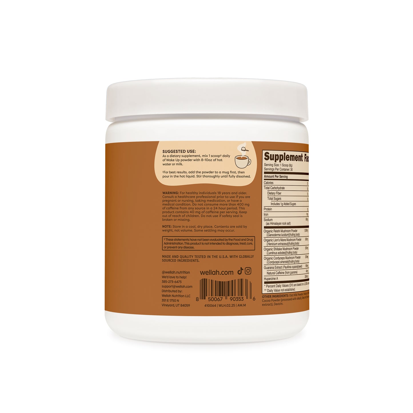 Mocha adaptogenic mushroom drink blend suggested use