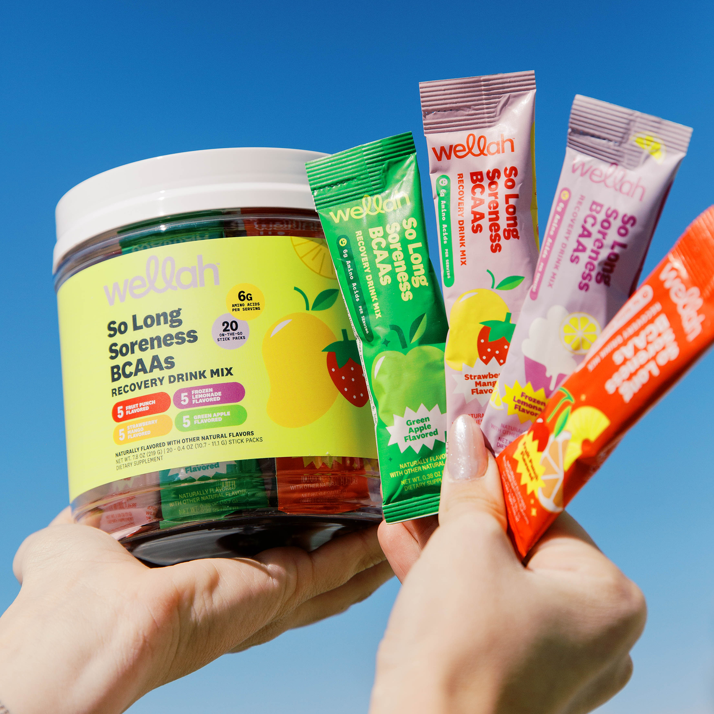 BCAAs variety stick packs for women