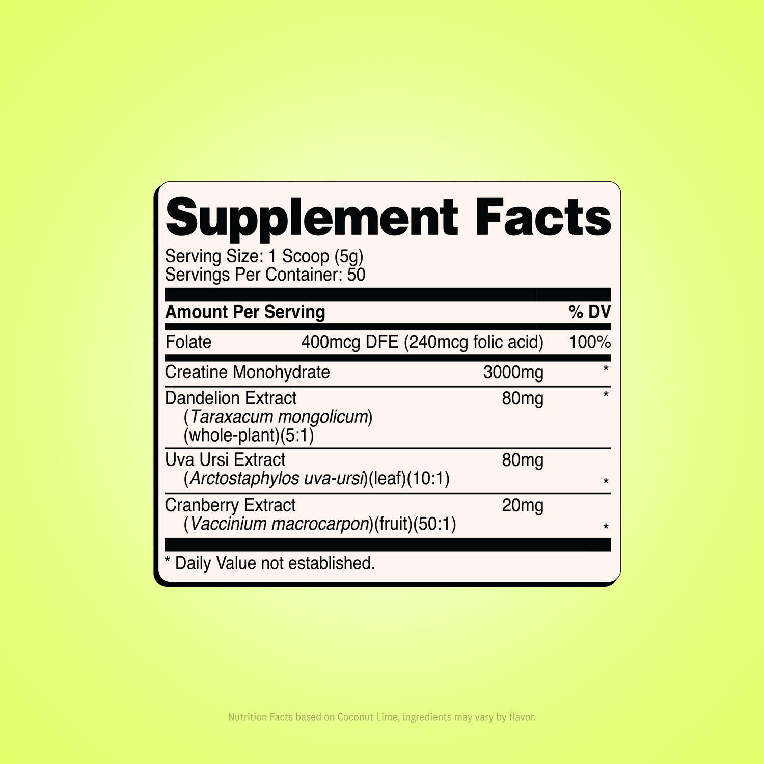 Coconut Lime / 50 Servings