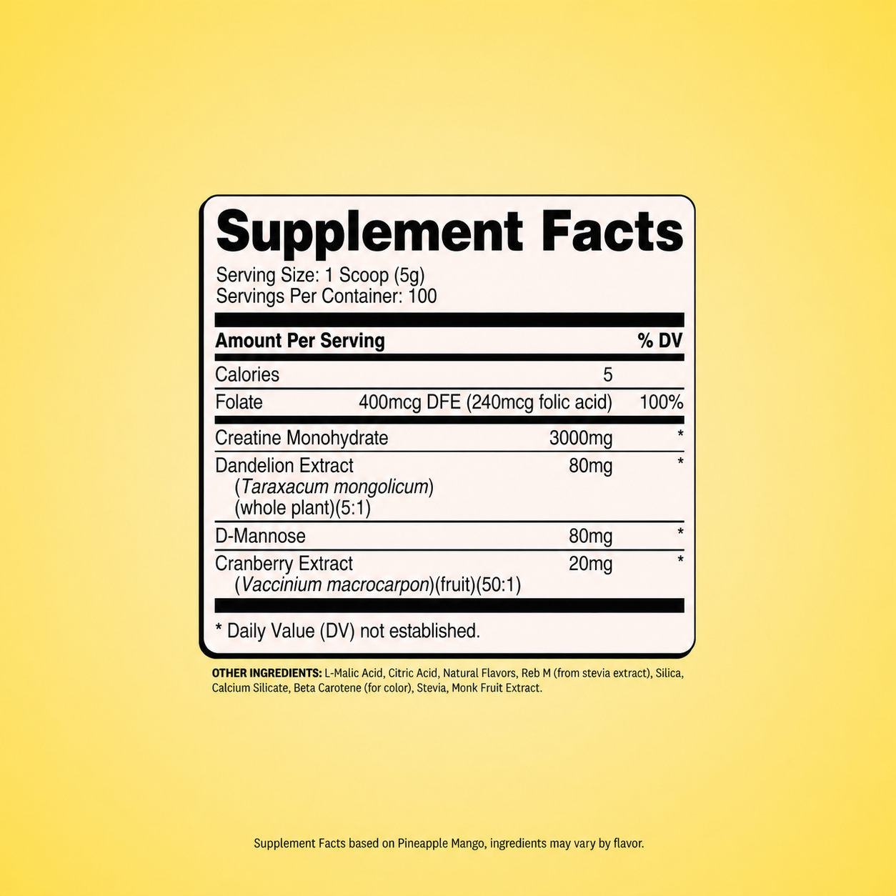 Pineapple Mango / 100 Servings