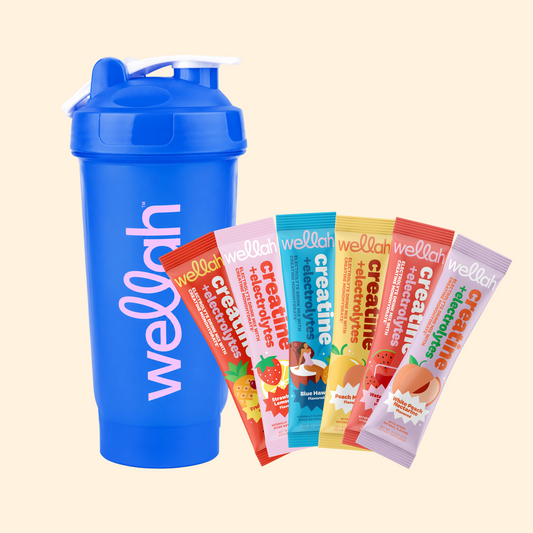 Wellah Creatine + Electrolytes Sample Pack, 6 Servings, product package