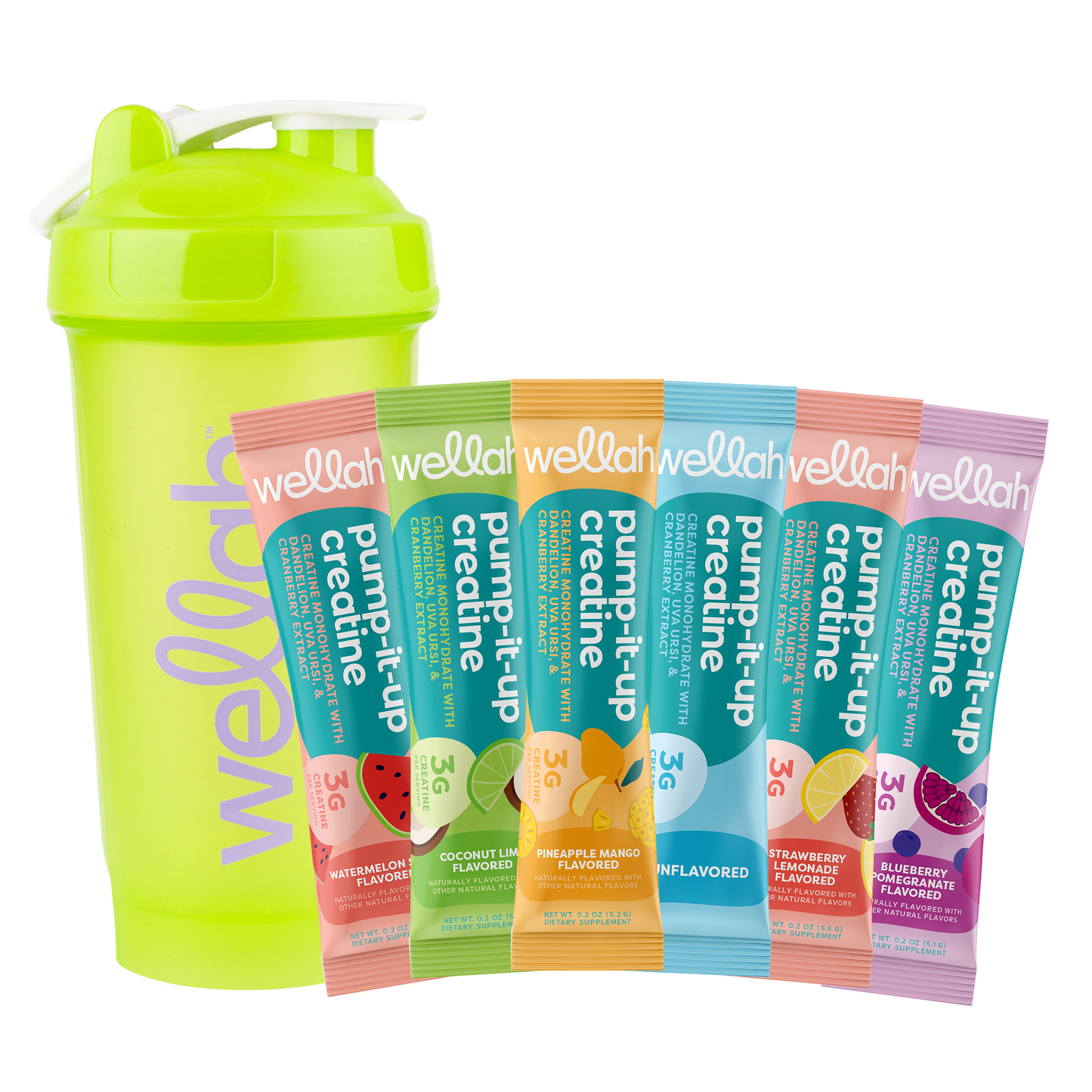 Creatine Sample Pack + Shaker Bottle