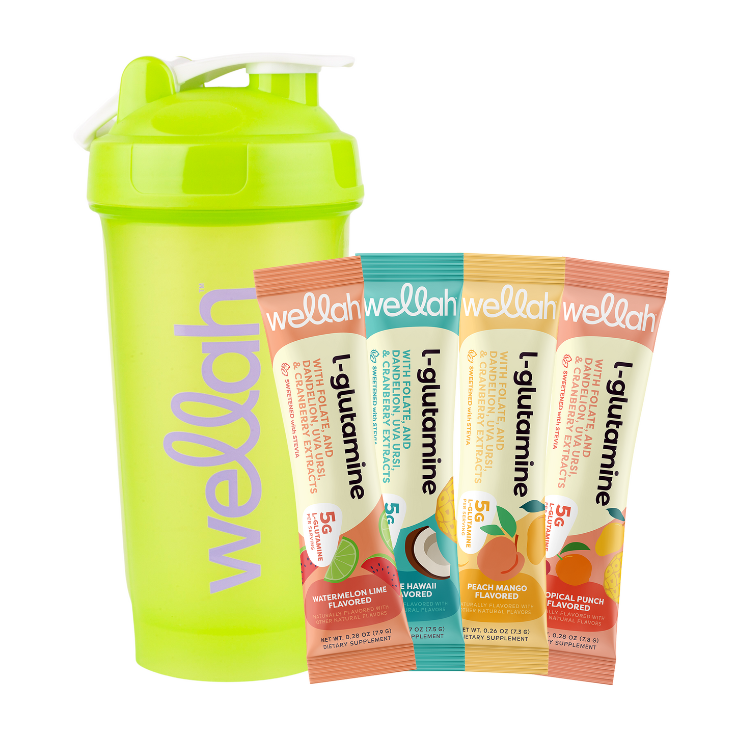 L-Glutamine Sample Pack + Shaker Bottle
