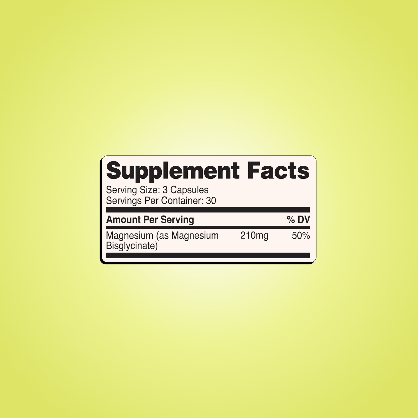 Magnesium Glycinate Capsules | 30 Servings