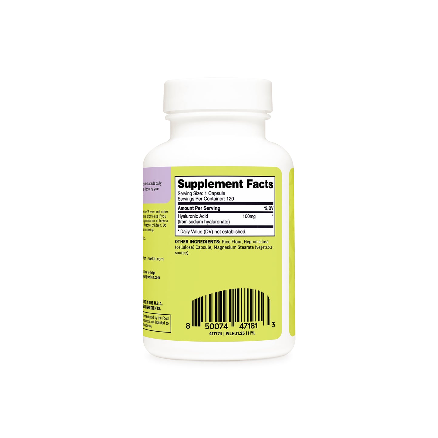Hyaluronic Acid Capsules | 120 Servings