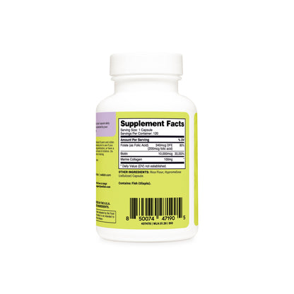 Biotin with Folate & Marine Collagen Capsules | 120 Servings