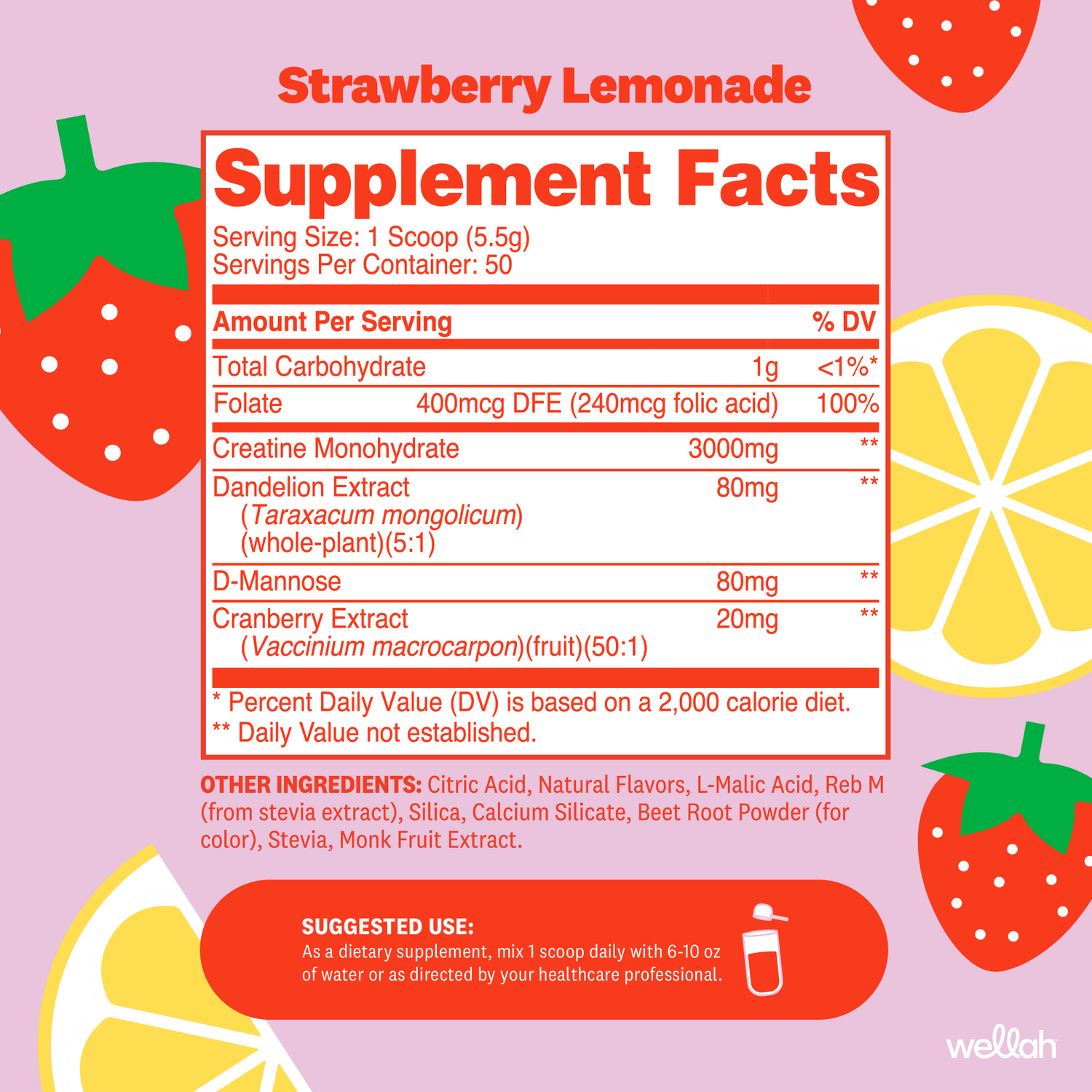 Strawberry Lemonade / 50 Servings