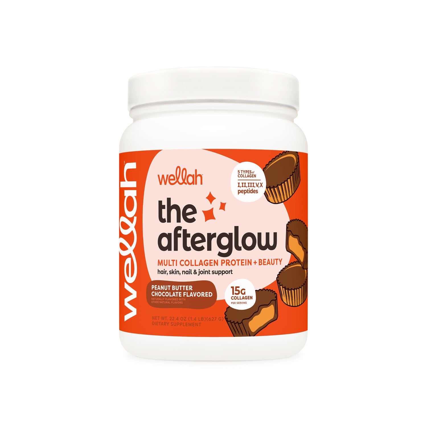 Peanut butter chocolate flavored collagen for women