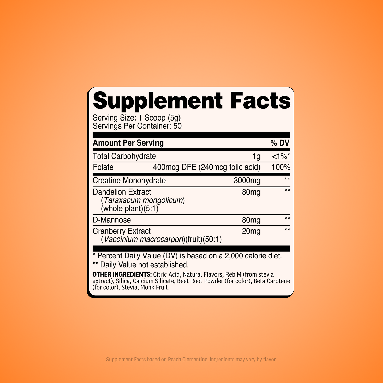 Clementine Peach / 100 Servings