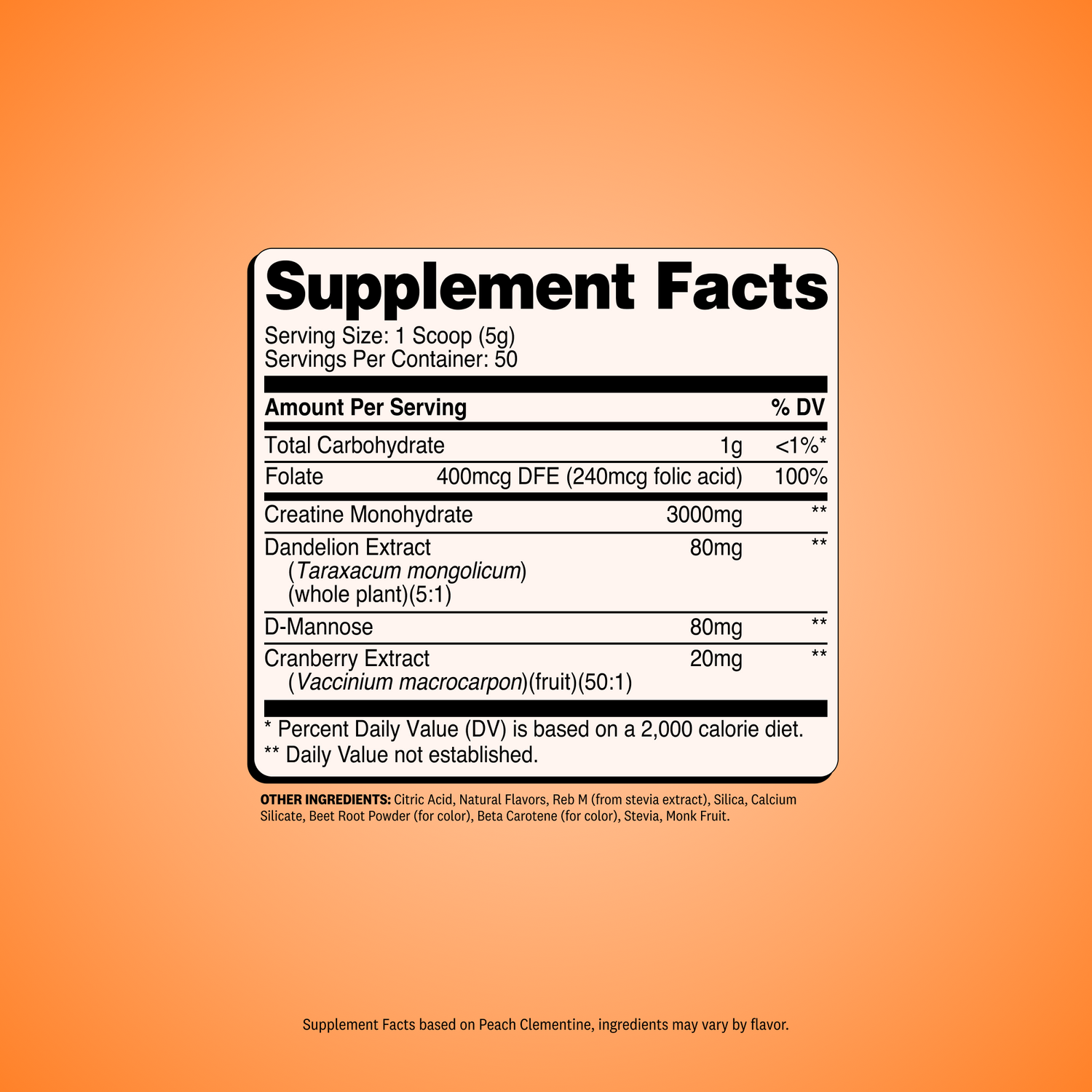 Clementine Peach / 50 Servings