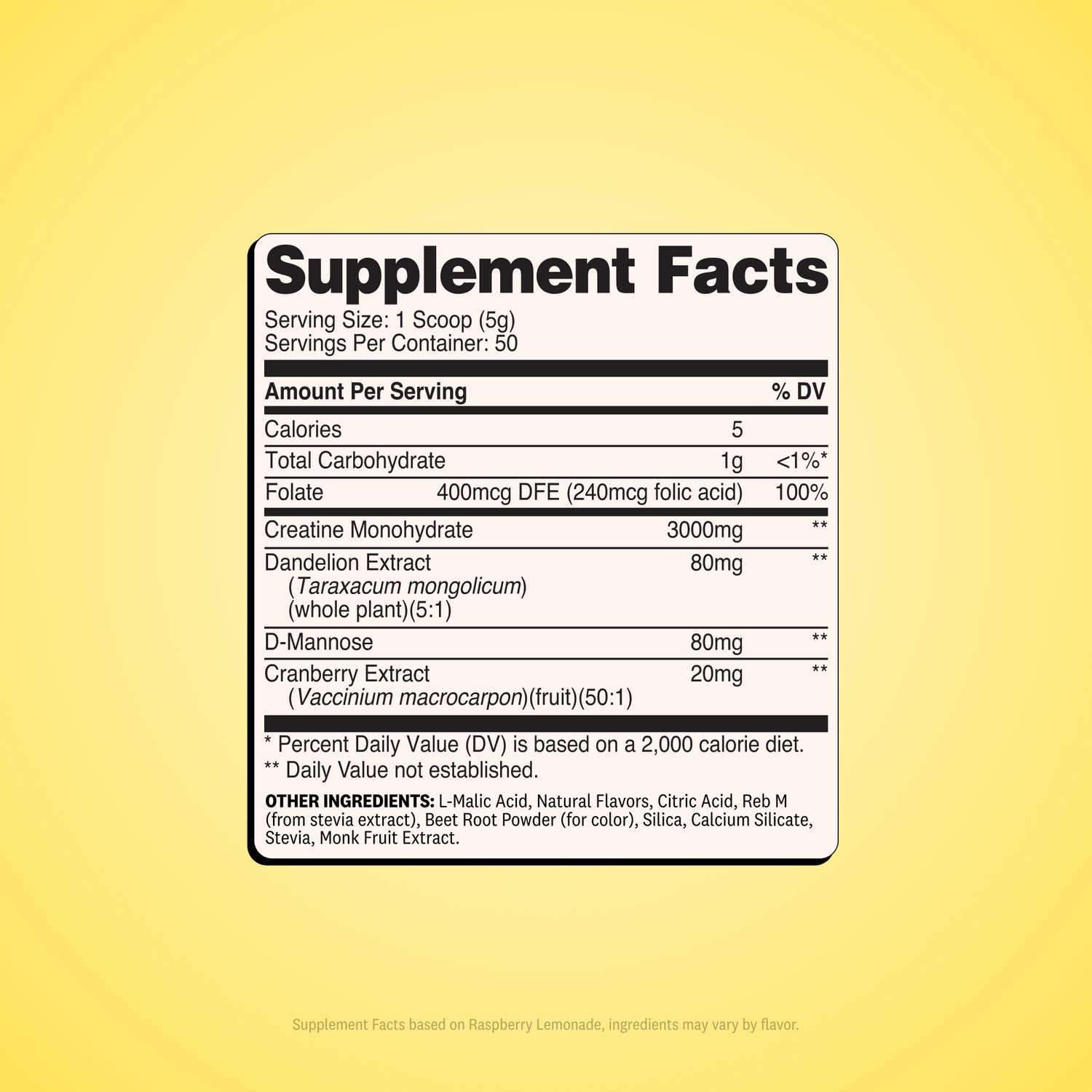 Raspberry Lemonade / 50 Servings