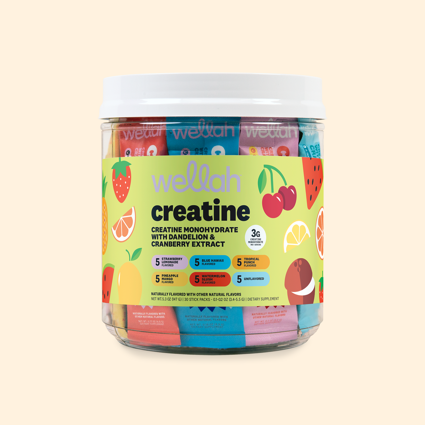 Creatine Stick Packs | 30 Servings