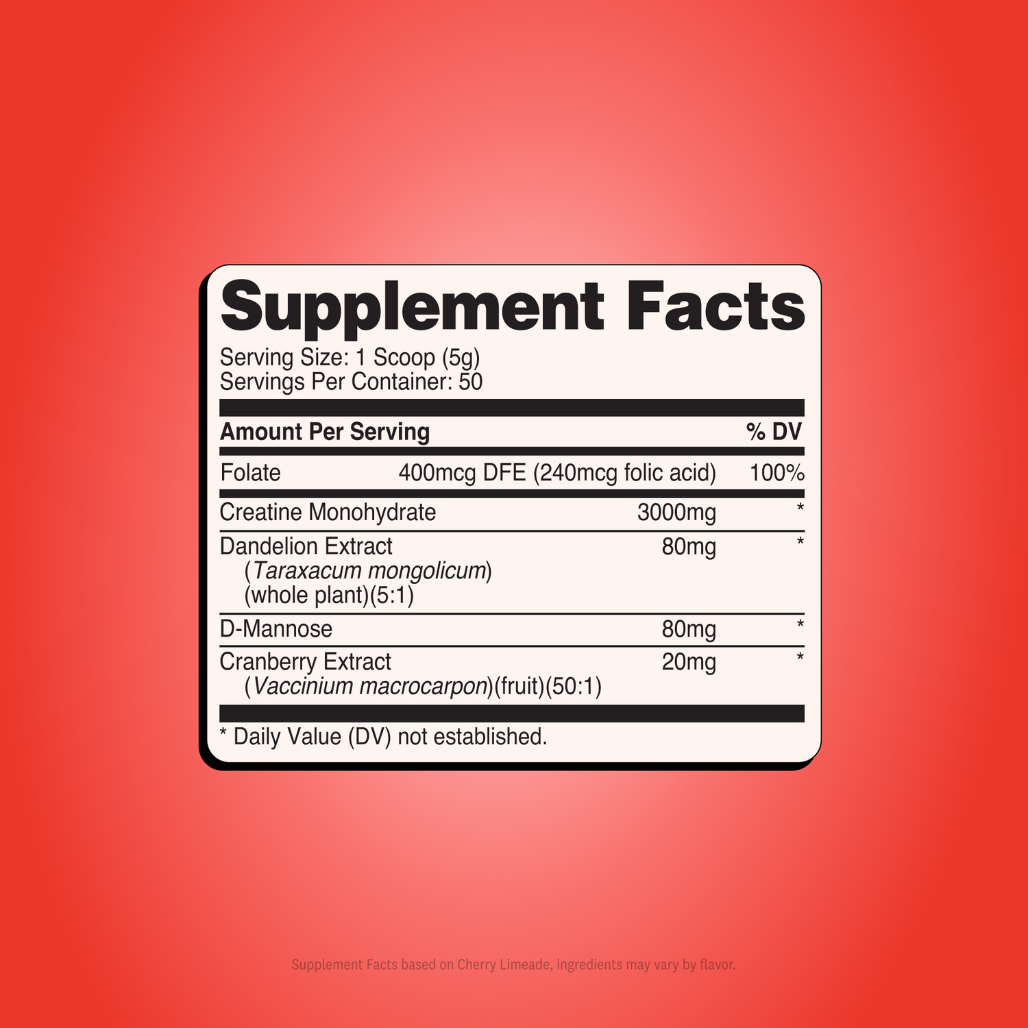Cherry Limeade / 50 Servings