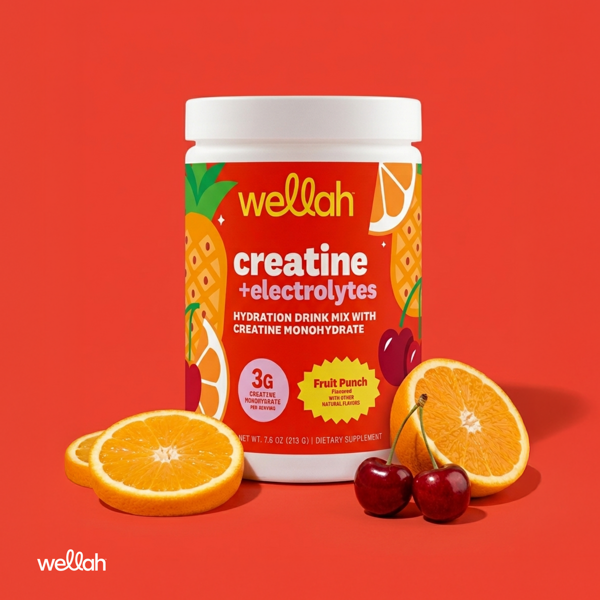 Wellah Creatine + Electrolytes | 30 Servings – Wellah